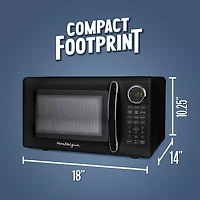 Nostalgia Retro 0.7 Cu Ft Counter Microwave