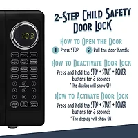 Nostalgia Retro 0.7 Cu Ft Counter Microwave