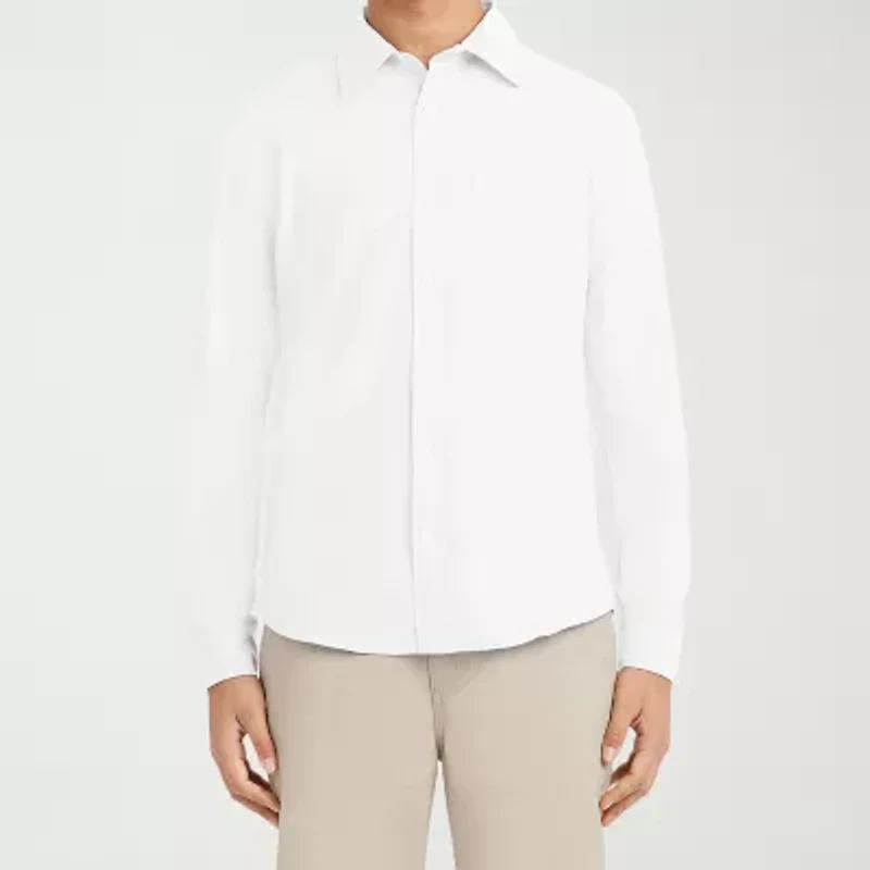 IZOD Mens Long Sleeve Regular Fit Button-Down Shirt