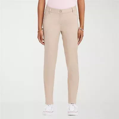 IZOD Womens Juniors Straight Flat Front Pant