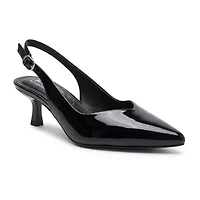 Pop Savien Womens Pointed Closed Toe Kitten Heel Pumps