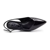 Pop Savien Womens Pointed Closed Toe Kitten Heel Pumps