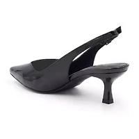 Pop Savien Womens Pointed Closed Toe Kitten Heel Pumps