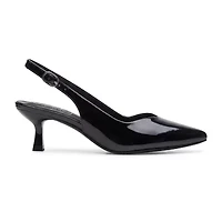 Pop Savien Womens Pointed Closed Toe Kitten Heel Pumps