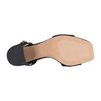 GC Shoes Womens Skyla Hardware Ankle Strap Heeled Sandals