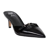 GC Shoes Womens Simone Buckled Kitten Mule Heeled Sandals