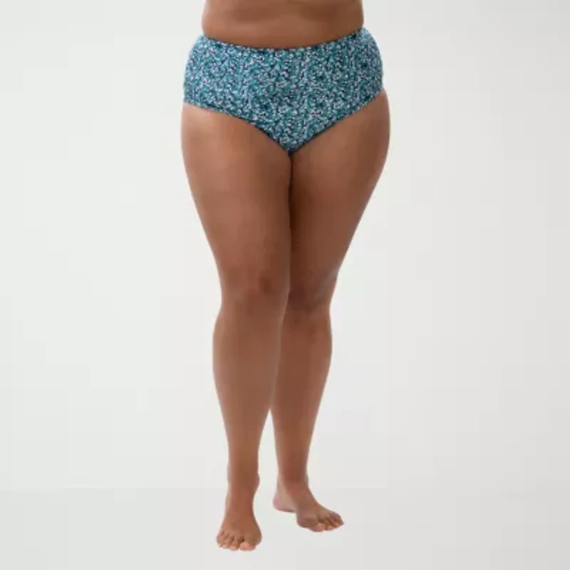 Dolfin Aquashape Women's High Waisted Brief Womens Bikini Swimsuit Bottom