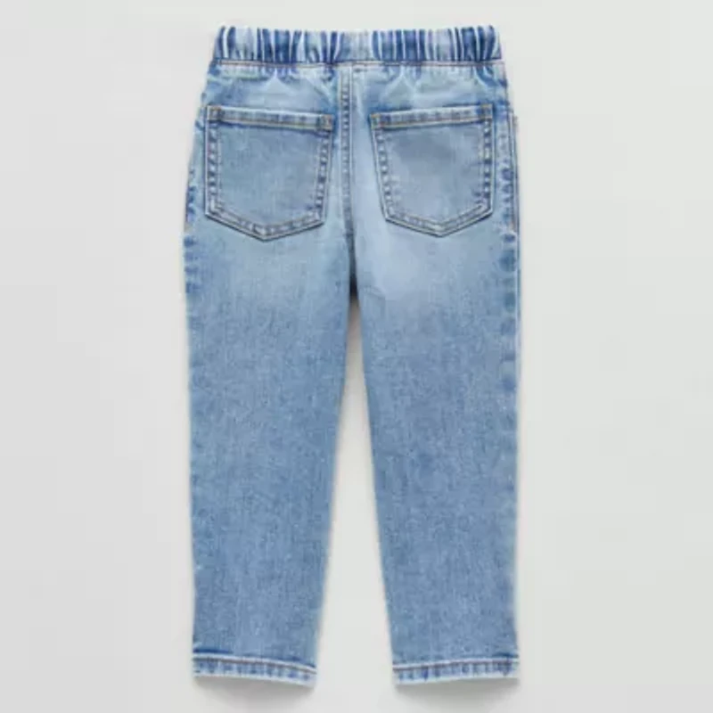 Okie Dokie Toddler & Little Boys Stretch Fabric Straight Leg Jean