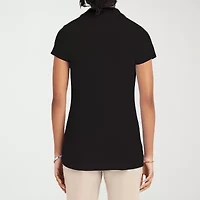 IZOD Performance Womens Juniors Short Sleeve Polo Shirt