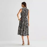 Isabel & Nina Womens V Neck Sleeveless Maxi Dress