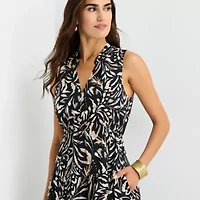 Isabel & Nina Womens V Neck Sleeveless Maxi Dress