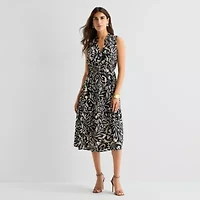 Isabel & Nina Womens V Neck Sleeveless Maxi Dress