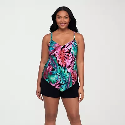 Trimshaper Womens Swim Romper
