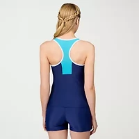 Free Country Womens Stretch Fabric Abstract Tankini Swimsuit Top