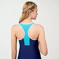 Free Country Womens Stretch Fabric Abstract Tankini Swimsuit Top