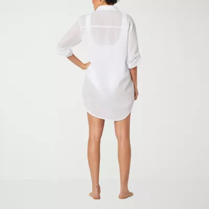 Sonnet Shores Womens Dress Swimsuit Cover-Up