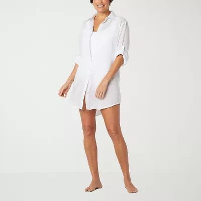 Sonnet Shores Womens Dress Swimsuit Cover-Up