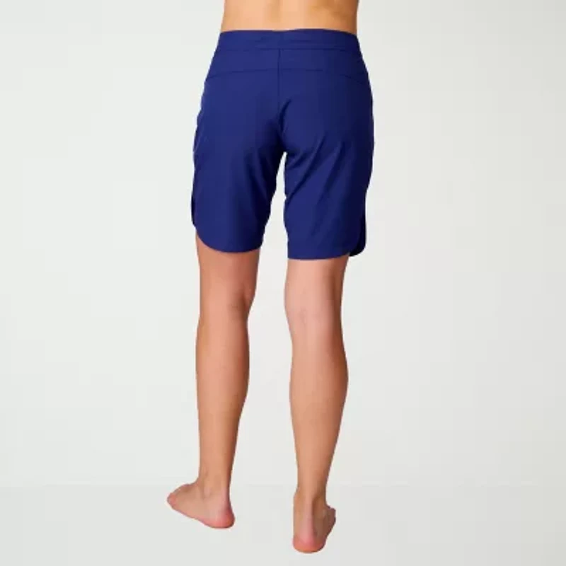 Free Country Womens Drawstring Waist Quick Dry Board Shorts