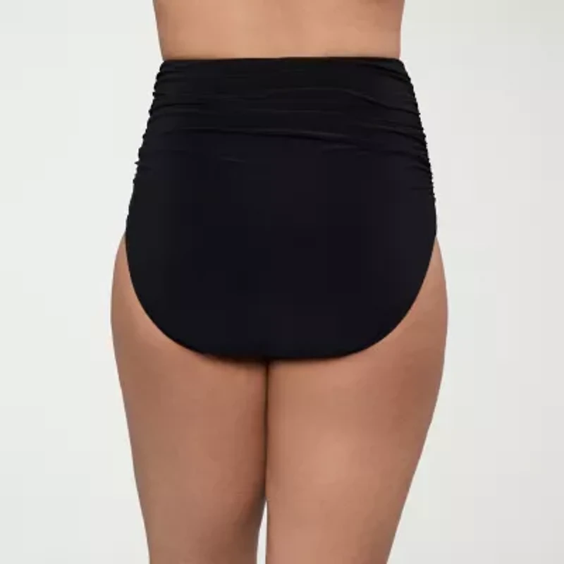 Trimshaper Womens Comfort Waistband High Waist Bikini Swimsuit Bottom