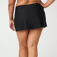 ZeroXposur Womens Comfort Waistband Plus Swim Skirt