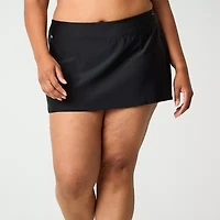 ZeroXposur Womens Comfort Waistband Plus Swim Skirt