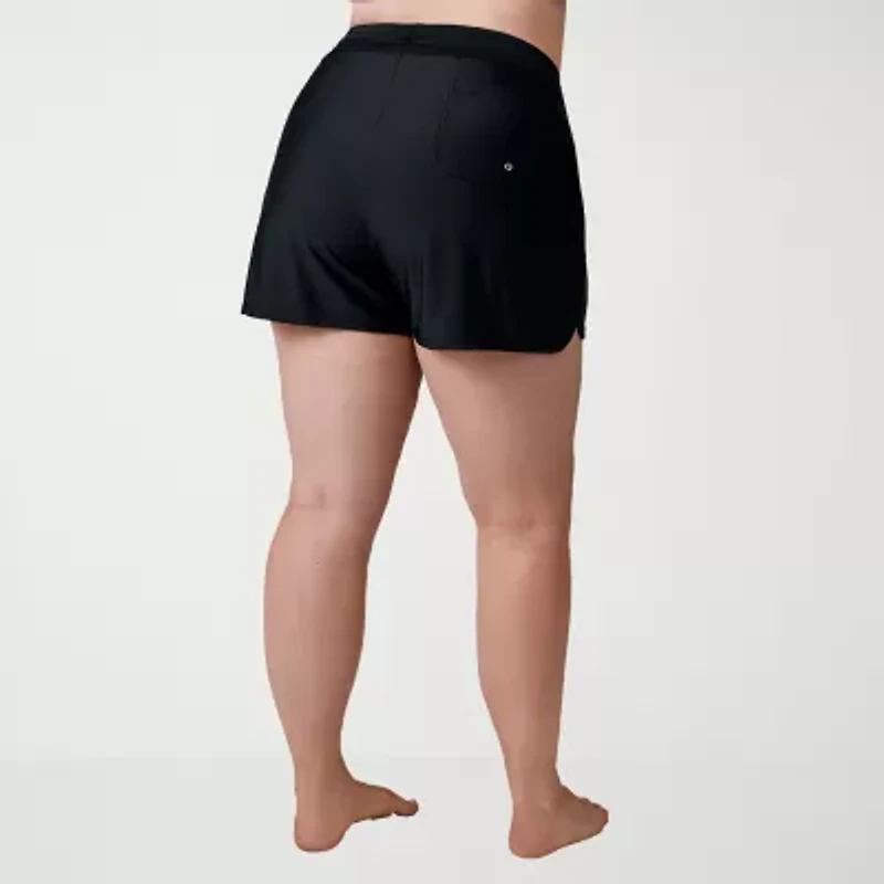 Free Country Womens Plus Swim Shorts