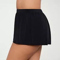 Sonnet Shores Womens Comfort Waistband Plus Swim Skirt