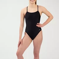 Dolfin Basics Solid V-2 Back Womens One Piece Swimsuit