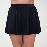 Trimshaper Womens Plus Swim Skirt