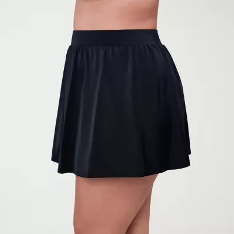 Trimshaper Womens Plus Swim Skirt