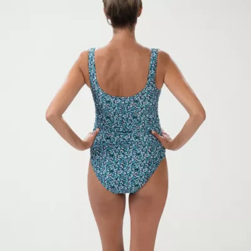 Dolfin Aquashape Surplice Wrap Womens One Piece Swimsuit