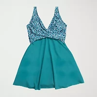 Dolfin Aquashape Women'S V-Neck Wrap Swim Dress Womens