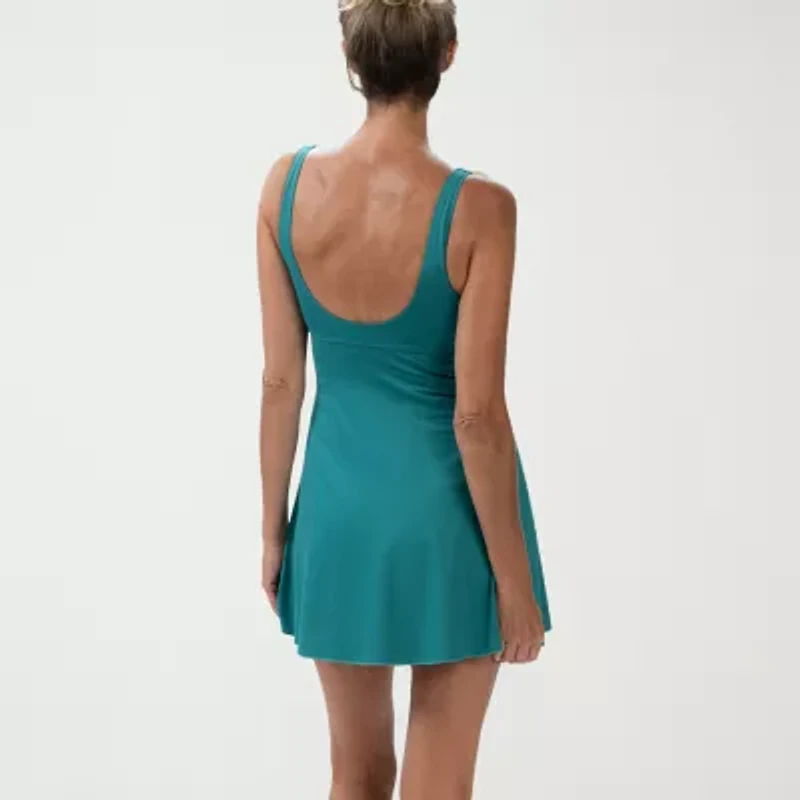 Dolfin Aquashape Women'S V-Neck Wrap Swim Dress Womens