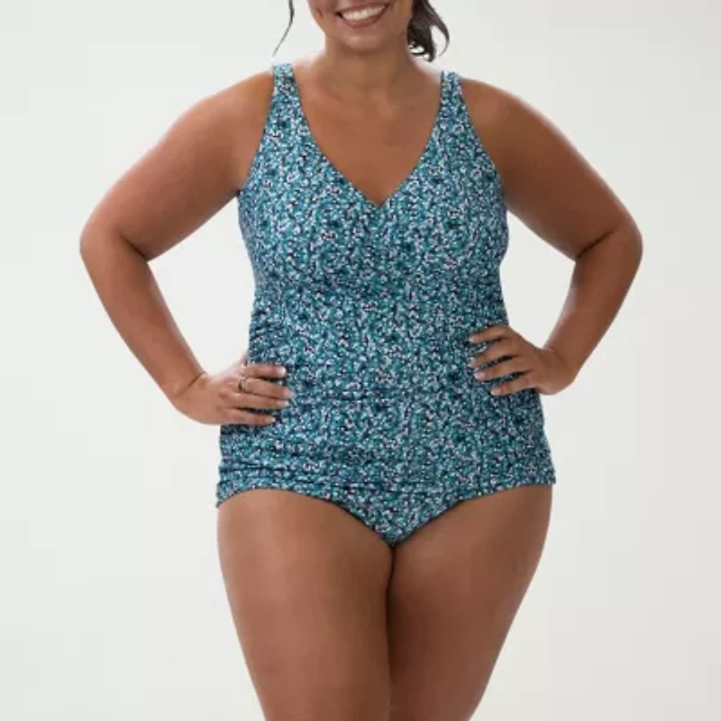 Dolfin Aquashape Women's Print Wrap Tankini Top