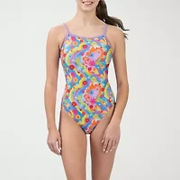 Dolfin Womens Tie Dye Juniors Plus One Piece Swimsuit