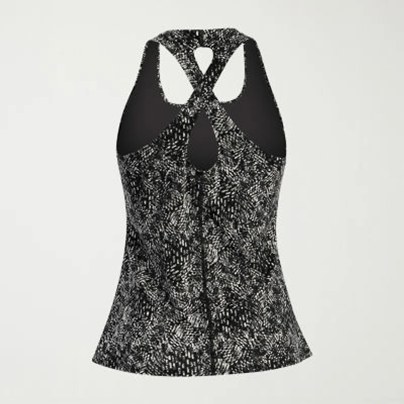 Dolfin Womens Striped One Piece Swimsuit