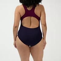 Dolfin Womens Panel One Piece Swimsuit