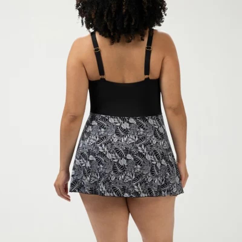 Dolfin Womens Leaf One Piece Swimsuit