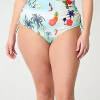 Outdoor Oasis Womens Plus Hipster Bikini Swimsuit Bottom