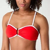 Mynah Womens Adjustable Straps Bandeau Bikini Swimsuit Top