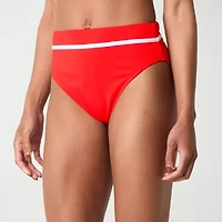 Mynah Womens Lined High Waist Bikini Swimsuit Bottom