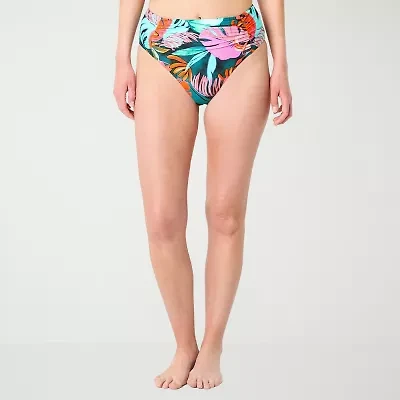 Mynah Womens Lined High Waist Bikini Swimsuit Bottom