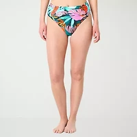 Mynah Womens Lined High Waist Bikini Swimsuit Bottom