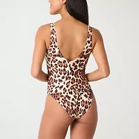 Mynah Womens Animal Print One Piece Swimsuit