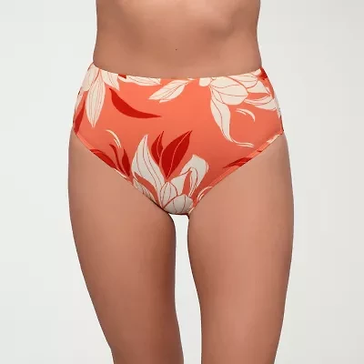 S3 Swim Womens Lined Floral High Waist Bikini Swimsuit Bottom