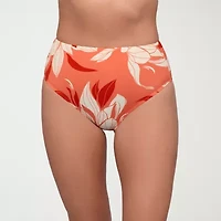 S3 Swim Womens Lined Floral High Waist Bikini Swimsuit Bottom