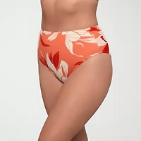 S3 Swim Womens Lined Floral High Waist Bikini Swimsuit Bottom