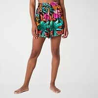Mynah Womens Shorts Swimsuit Cover-Up