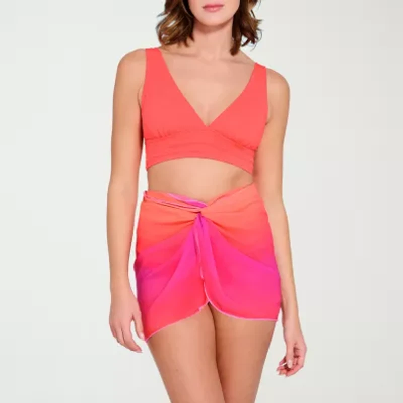 Mynah Womens Ombre Swim Skirt