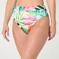 Mynah Womens Lined High Waist Bikini Swimsuit Bottom